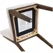 Canton Brown and Beige Upholstered Side Chair Set of 2