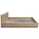 Round Off Light Brown Queen Platform Bed