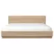 Round Off Light Brown King Platform Bed