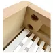 Round Off Light Brown King Platform Bed