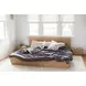 Round Off Light Brown King Platform Bed