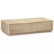 Round Off Natural Oak Rectangular Coffee Table