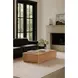 Round Off Natural Oak Rectangular Coffee Table