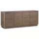 Round Off Walnut 4 Door Sideboard