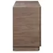 Round Off Walnut 4 Door Sideboard