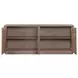 Round Off Walnut 4 Door Sideboard