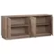 Round Off Walnut 4 Door Sideboard