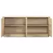 Round Off Natural Oak 4 Door Sideboard