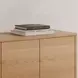 Round Off Natural Oak 4 Door Sideboard