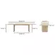 Round Off Natural Oak 104" Rectangular Dining Table