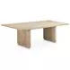 Round Off Natural Oak 104" Rectangular Dining Table