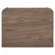 Round Off Tall Walnut Brown 2 Drawer Nightstand