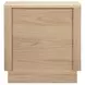 Round Off Natural Oak 2 Drawer Tall Nightstand