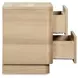 Round Off Natural Oak 2 Drawer Tall Nightstand