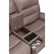 Lawmere Sydney Brunette 76" Zero Gravity Power Reclining Loveseat with Console and USB Charging