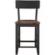 Bermuda Black 24" Short Back Counter Height Stool Set of 2