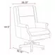 DC 132 RECY GCH Renaissance Cayanne Leather Upholstered Desk Chair