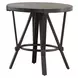 Portland Gray Round End Table
