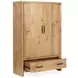 Laramie Honey Wheat 2 Door Armoire