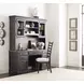 Heritage Timber Charcoal 66" Farmstead Executive Credenza and Hutch with LED