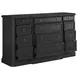 Atrium Black 12 Drawer Dresser