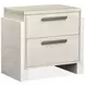 Lorelei Misty Cloud 2 Drawer Nightstand with USB Charging