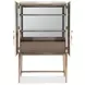 Melange Cream and Champagne Dream Weaver 2 Door Bar Cabinet with LED