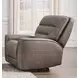 Lawmere Sydney Brunette Zero Gravity Power Recliner with USB Charging