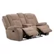 Bruno Plush Tobacco Reclining Living Room Set