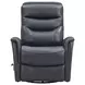 Gemini Milan Navy Leather Swivel Glider Recliner