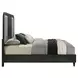 Skyline Onyx and Gray Upholstered Panel Bedroom Set