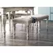 Homestead Pine Cornsilk Upholstered Belmont Dining Bench