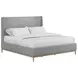 Loft Gray Upholstered King Panel Bed