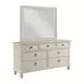Grand Bay Egret 7 Drawer Saybrook Dresser with Rectangular Mirror