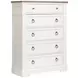Crownfall Whisper White and Cerused Nutmeg Panel Bedroom Set