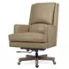 Wright Beige Leather Upholstered Swivel Tilt Executive Chair