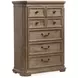 Adler Court Florentine Walnut 5 Drawer Chest