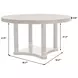 Oakridge Medley Piano Brown 38" Round Dining Table