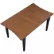 Joplin Walnut and Ebony 62" Extendable Rectangular Dining Table