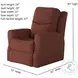 Fame Berber Henna Wall Hugger Recliner