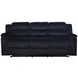 Willow Black 86" Sofa with Dual Recliner
