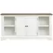 Crownfall Whisper White and Cerused Nutmeg Extendable Rectangular Dining Room Set