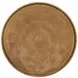 Benson Vintage Brass Round Chairside Table