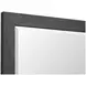 Meadowrise Raisin Black 6 Drawer Dresser with Rectangular Mirror