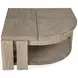 Conrad Stone Harbor Gray Free Form Lift Top Cocktail Table