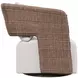 Maldives White Performance Fabric Outdoor Swivel Chair