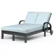Monterey Canvas Skyline 78" Outdoor Double Chaise with Self Welt
