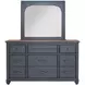Americana Corduroy Blue Mirror