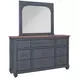 Americana Corduroy Blue Mirror