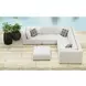 Frida Beige Upholstered Outdoor Square Modular Ottoman